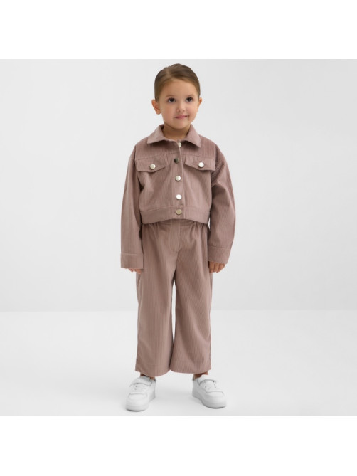 Костюм детский KAFTAN Velvet, размер 32 (110-116 см), цвет кофе
