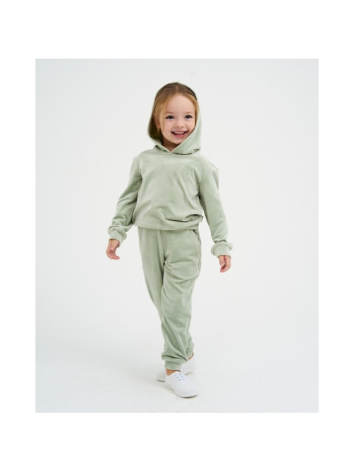 Костюм детский (толстовка, брюки) KAFTAN: Soft plushy, размер 30 (98-104 см), зелёный