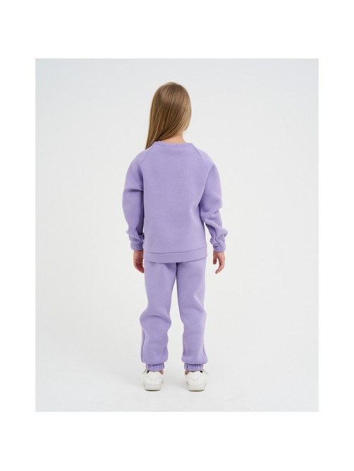 Костюм детский с начёсом (джемпер, брюки) KAFTAN «Basic line» р.32 (110-116), лиловый