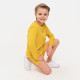 Костюм детский (свитшот, шорты) MINAKU, рост 122 см, жёлтый