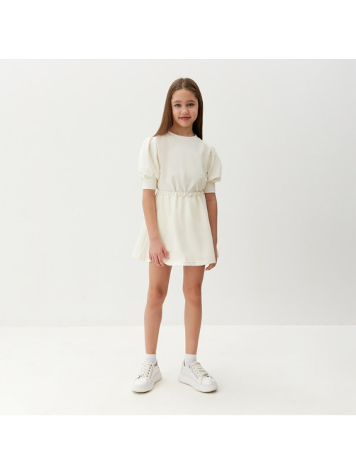 Комплект для девочки (свитшот и юбка) MINAKU: Casual Collection, цвет молочный, рост 110 см