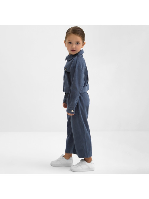 Костюм для девочки KAFTAN Velvet, размер 30 (98-104 см), синий