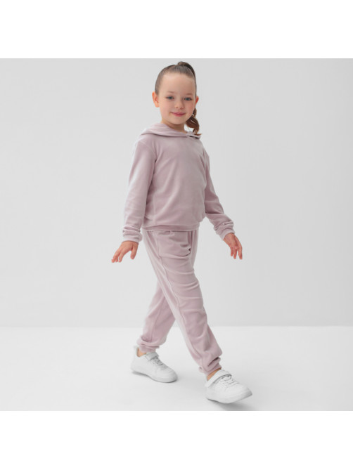 Костюм детский (толстовка, брюки) KAFTAN: Soft plushy, размер 30 (98-104 см), лиловый
