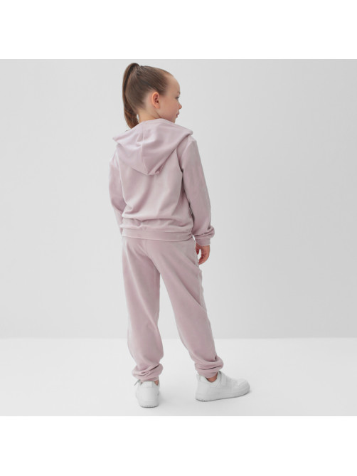 Костюм детский (толстовка, брюки) KAFTAN: Soft plushy, размер 30 (98-104 см), лиловый