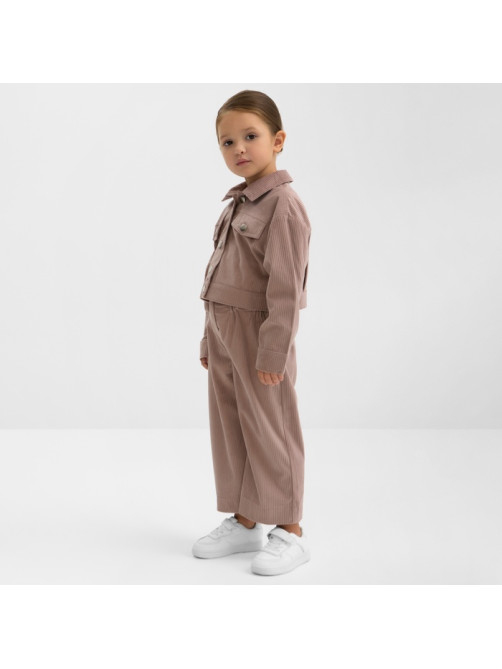 Костюм детский KAFTAN Velvet, размер 32 (110-116 см), цвет кофе