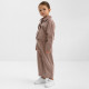 Костюм детский KAFTAN Velvet, размер 32 (110-116 см), цвет кофе