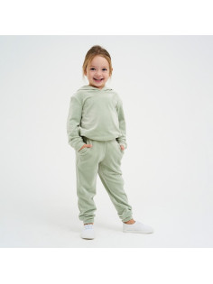 Костюм детский (толстовка, брюки) KAFTAN: Soft plushy, размер 30 (98-104 см), зелёный