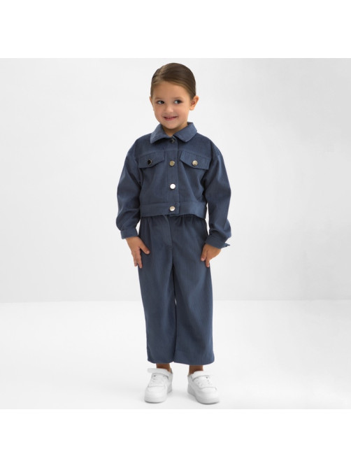 Костюм для девочки KAFTAN Velvet, размер 30 (98-104 см), синий