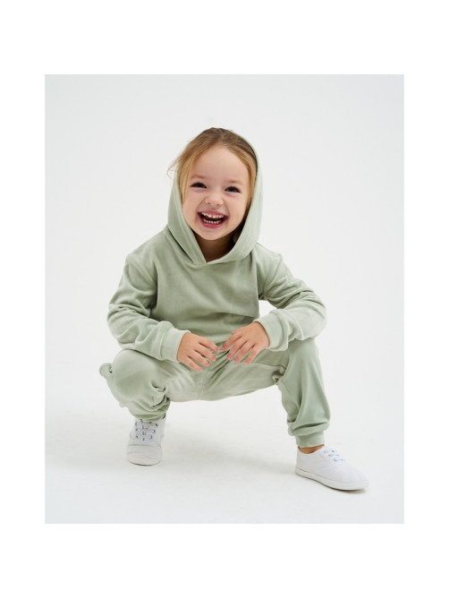Костюм детский (толстовка, брюки) KAFTAN: Soft plushy, размер 32 (110-116 см), зелёный