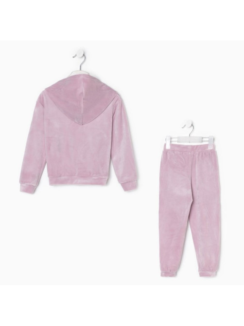 Костюм детский (толстовка, брюки) KAFTAN: Soft plushy, размер 30 (98-104 см), лиловый