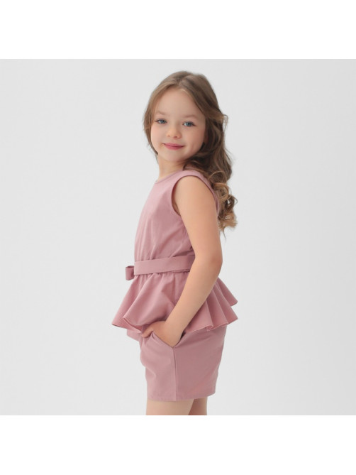 Комплект для девочки (майка и шорты) KAFTAN, размер 30 (98-104 см), розовый