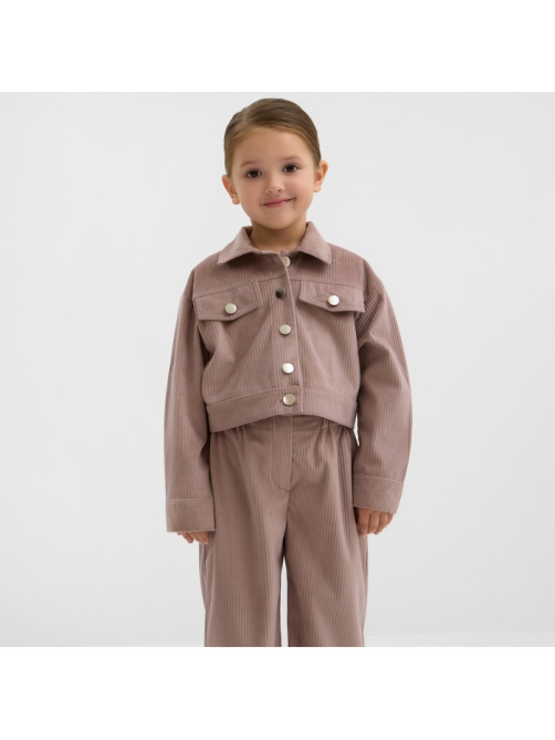 Костюм детский KAFTAN Velvet, размер 32 (110-116 см), цвет кофе