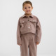 Костюм детский KAFTAN Velvet, размер 32 (110-116 см), цвет кофе
