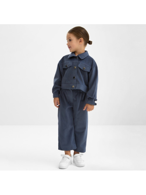 Костюм для девочки KAFTAN Velvet, размер 30 (98-104 см), синий