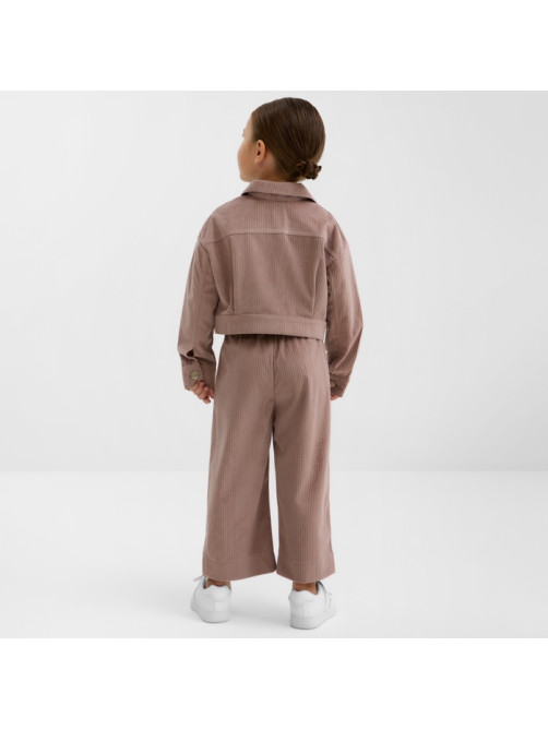 Костюм детский KAFTAN Velvet, размер 32 (110-116 см), цвет кофе