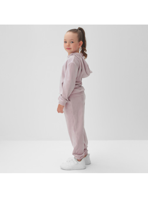 Костюм детский (толстовка, брюки) KAFTAN: Soft plushy, размер 30 (98-104 см), лиловый