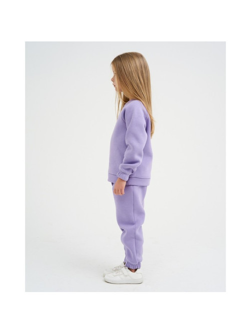 Костюм детский с начёсом (джемпер, брюки) KAFTAN «Basic line» р.30 (98-104), лиловый