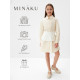 Юбка баска для девочки MINAKU: PartyDress, белая, рост 128 см