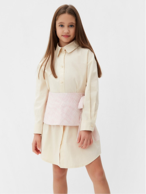 Юбка баска для девочки MINAKU: PartyDress, розовая, рост 128 см