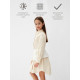 Юбка баска для девочки MINAKU: PartyDress, белая, рост 128 см