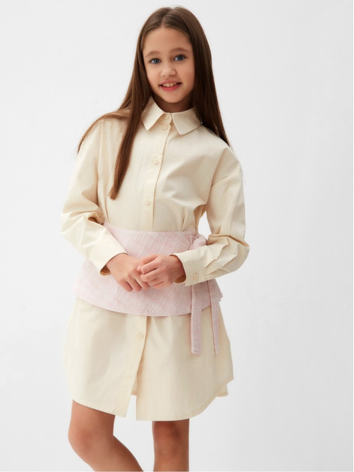 Юбка баска для девочки MINAKU: PartyDress, розовая, рост 140 см