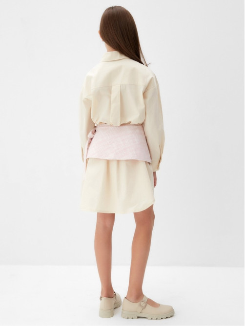 Юбка баска для девочки MINAKU: PartyDress, розовая, рост 140 см
