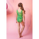 Купальник для девочки слитный KAFTAN: Tropical, зелёный, размер 32 (110-116 см)