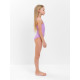 Купальник для девочки слитный MINAKU: Swim Collection, сиреневый, рост 116-122 см