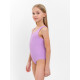 Купальник для девочки слитный MINAKU: Swim Collection, сиреневый, рост 116-122 см