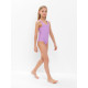Купальник для девочки слитный MINAKU: Swim Collection, сиреневый, рост 116-122 см