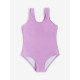 Купальник для девочки слитный MINAKU: Swim Collection, сиреневый, рост 116-122 см