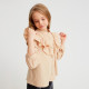Блузка для девочки MINAKU: Cotton collection, бежевая, рост 122 см