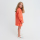 Рубашка для девочки джинсовая KAFTAN, оранжевая, размер 30 (98-104 см)