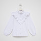Блузка для девочки MINAKU: Cotton collection, белая, рост 152 см