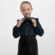 Рубашка для девочки KAFTAN «Клетка», зелёная, размер 30 (98-104 см)