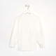 Рубашка для девочки KAFTAN с розовым бантом, белая, размер 32 (110-116 см)