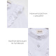 Блузка для девочки MINAKU: Cotton collection, белая, рост 128 см