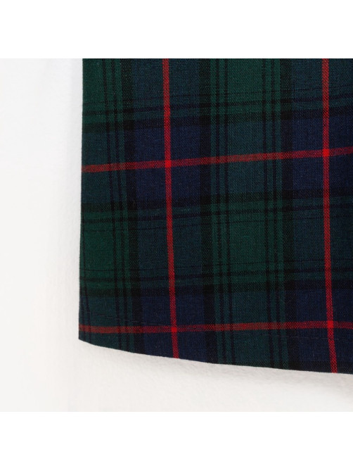 Рубашка для девочки KAFTAN «Клетка», зелёная, размер 30 (98-104 см)