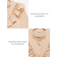Блузка для девочки MINAKU: Cotton collection, бежевая, рост 122 см