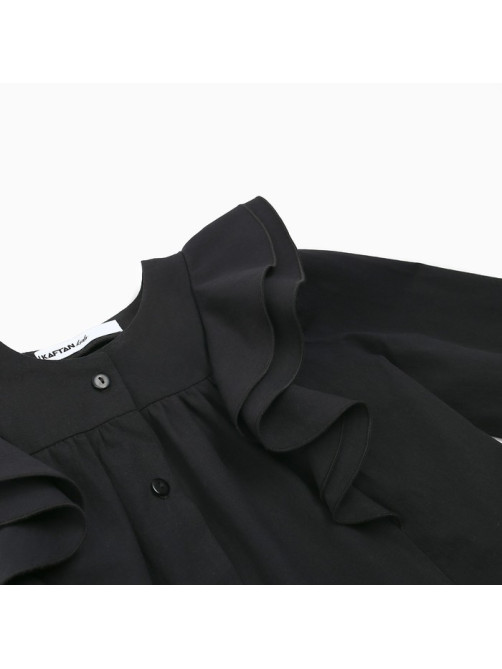 Рубашка для девочки KAFTAN, чёрная, размер 34 (122-128 см)