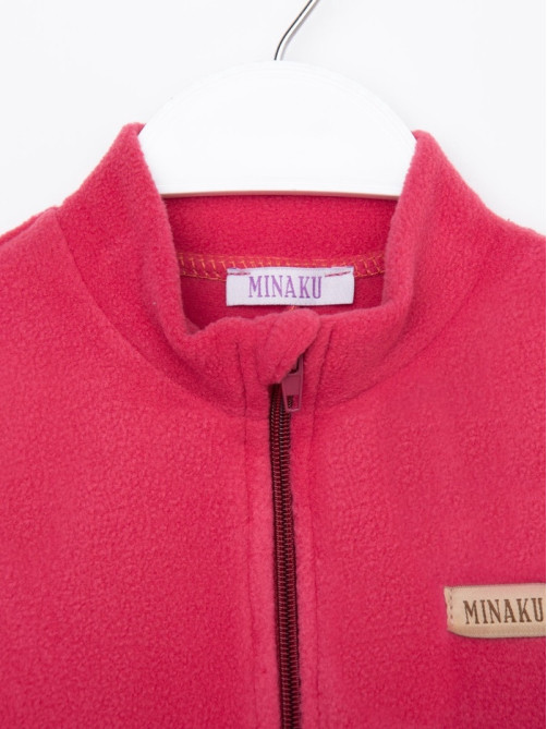 Комбинезон флисовый детский MINAKU, тёмно-розовый, размер 98-104 см