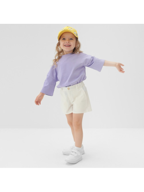 Шорты детские MINAKU: Cotton Collection, белые, рост 104 см