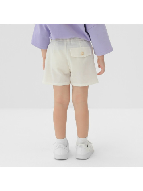 Шорты детские MINAKU: Cotton Collection, белые, рост 98 см