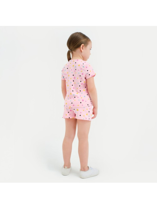 Шорты для девочки с рюшей KAFTAN Unicorn, розовые, размер 32 (110-116 см)