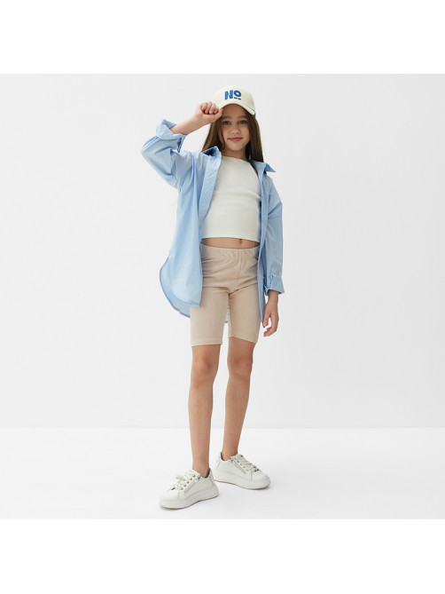 Велосипедки детские MINAKU: Casual Collection KIDS, жемчужные, рост 122 см