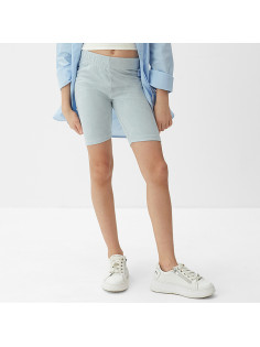 Велосипедки детские MINAKU: Casual Collection KIDS, голубые, рост 122 см