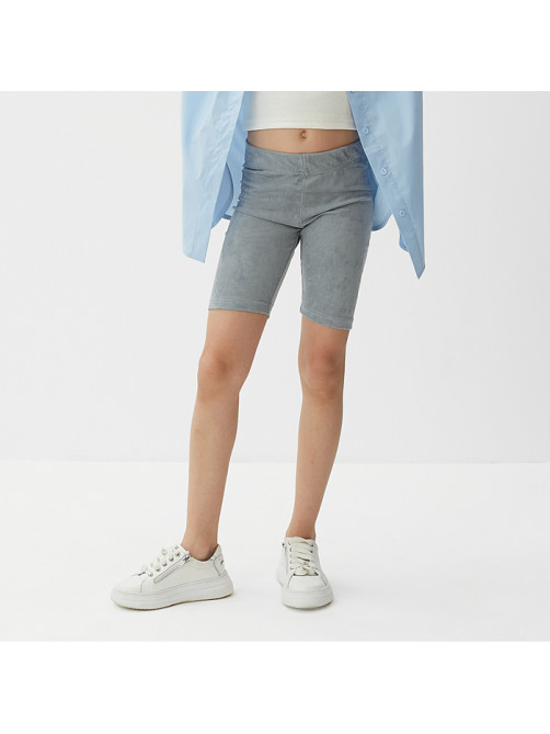 Велосипедки детские MINAKU: Casual Collection KIDS, серые, рост 110 см