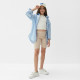 Велосипедки детские MINAKU: Casual Collection KIDS, грязно-розовые, рост 122 см