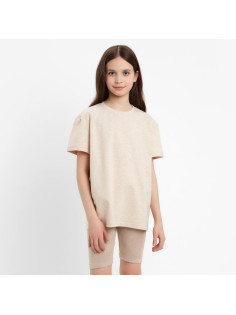 Велосипедки детские MINAKU: Casual Collection KIDS, грязно-розовые, рост 140 см
