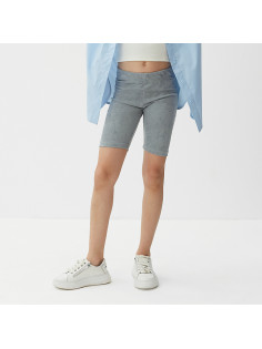 Велосипедки детские MINAKU: Casual Collection KIDS, серые, рост 146 см
